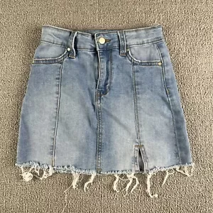 Wonder Nation Girls Size 6-6x Cut Off Denim Skirt - Picture 1 of 5