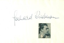 GERHARD RIEDMANN Original Autogramm signiertes Albumblatt 50er Jahre