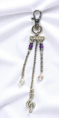 音乐笔记和宝石时尚腰带、鞋、包吊饰 - 配件,音乐教师 — 第 1/4 张图片