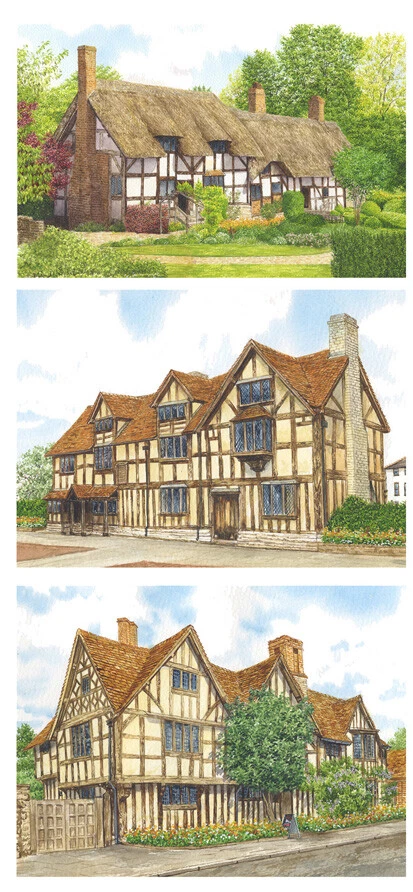 Shakespeare Country ( Multi Image) Magnetic Shopping List - Image 1 of 1