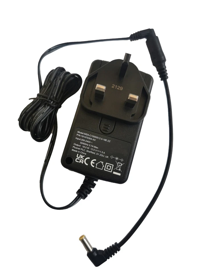 DC 12 V 12 Volt Netzteil AC Adapter für Casio CDP-130 Digital Piano Tastatur - Bild 1 von 1