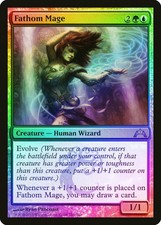 Fathom Mage FOIL Gatecrash NM Blue Green Rare MAGIC GATHERING CARD ABUGames