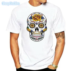 SG52 Day Of The Dead Mexican Sugar Skull Tradition Día de Muertos Unisex T-Shirt - Picture 1 of 2