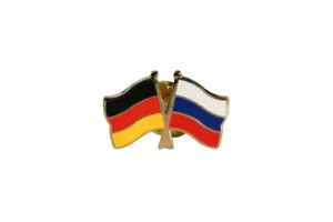 Deutschland - Russland Flaggen Pin Fahnen Pins Fahnenpin Flaggenpin Anstecker - Bild 1 von 1