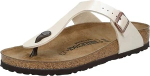 Birkenstock Gizeh Regular Birko Flor Graceful Pearl White 0943871-42 US M9 W11 - Picture 1 of 7