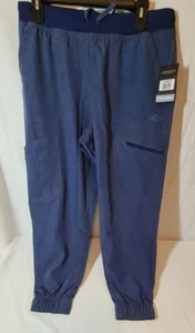 Dickies Dynamix scrubs women 6 Pocket Mid Rise Jogger blue Medium petite DK242P - Picture 1 of 8