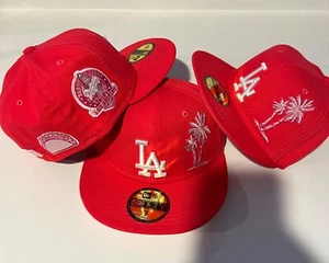 New Era LA Dodgers 50th Anniversary Patch Custom 59Fifty Hot-Pink/White NEU - Bild 1 von 7