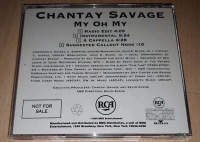 CHANTAY SAVAGE - My Oh My - PROMO CD R&B Rnb TONI BRAXTON, DEBELAH MORGAN  - Bild 1 von 3