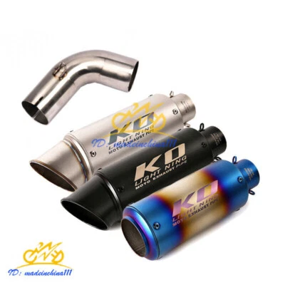 Motorcycle Exhaust Muffler Pipe Slip On Mid Tube For Honda CB1000R 2009-2018 - Image 1 of 4