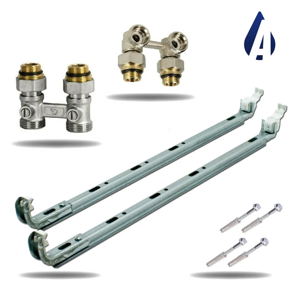 Hahnblock Heizkörper Halterung Befestigung Wandkonsolen BH 400 500 600 900 mm - Bild 1 von 1