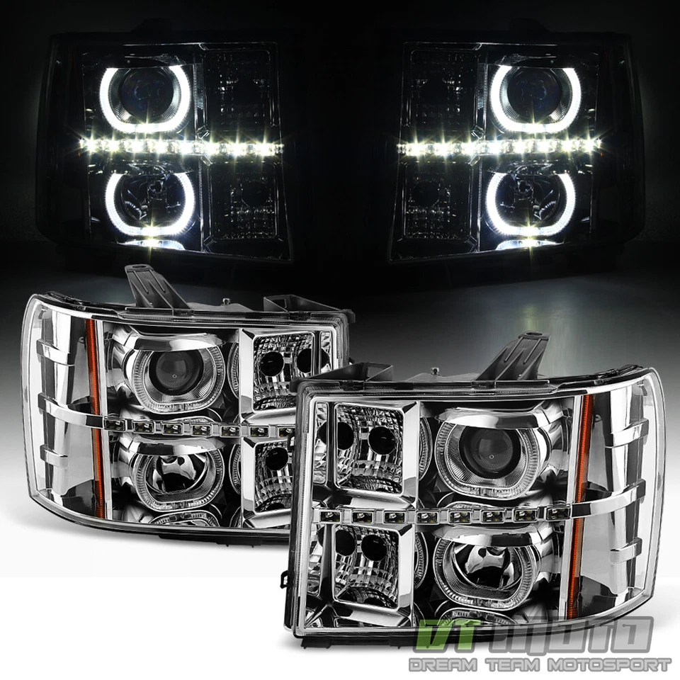 Faros proyectores LED SMD 2007-2013 para GMC Sierra 1500 2500 3500 Foto 1 de 4