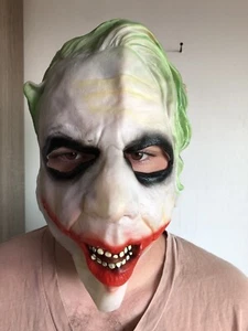NWOT Rubie's Joker Adult VInyl Face Mask j32 - Picture 1 of 5