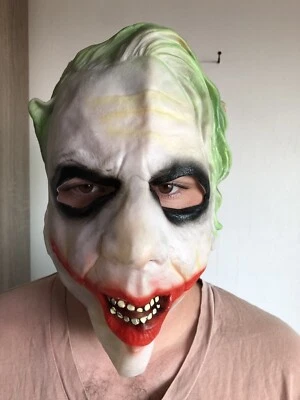 NWOT Rubie's Joker Adult VInyl Face Mask j32 - Image 1 of 4