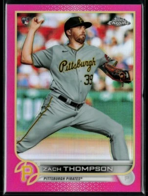 2022 Topps Chrome Pink Refractor #30 Zach Thompson RC - Image 1 of 2