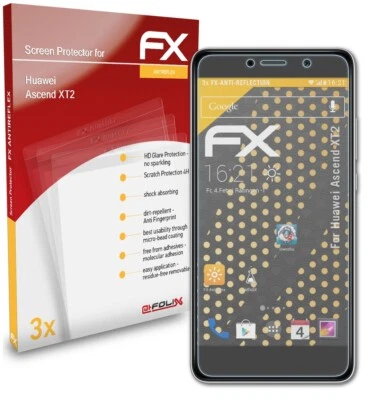 atFoliX 3x Film Protection d'écran pour Huawei Ascend XT2 mat&antichoc - Photo 1/4