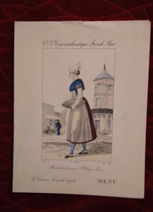 Vintage Cruise Line Menu CGT French Line MS LAFAYETTE 1936 Lunch St Valery 8/25 - Picture 1 of 2