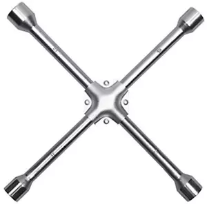 4 Way Lug Wrench Universal Car Tire Changing Repair Tool Cross Steel Wheel Nut - Picture 1 of 2