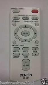 Original New Denon RC-1087 Remote Control for ASD-3W AV-3604 Theatre System - Picture 1 of 1