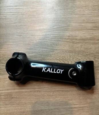 Vintage Kalloy Threadless Bicycle Stem Black 125 mm 10* Rise 1 1/8in 25.4mm 90’s - Image 1 of 4