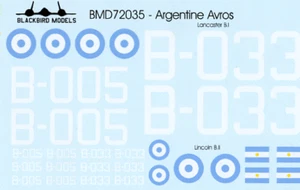 Calcomanías argentinas Avros escala 1/72 - Imagen 1 de 2