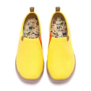 UIN Women's Travel Walking Shoes Slip On Casual Loafers(Toledo Lemon Yellow 133) - Picture 1 of 6
