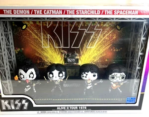 Funko Pop Moments Deluxe KISS Alive II Tour 1978 Vinyl Figures Walmart Exclusive - Picture 1 of 24