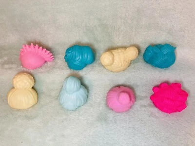 MGA - LOL ¡Sorpresa! "Pelucas de muñeca de goma para figuras de 3"" - Lote de 8" Foto 1 de 4