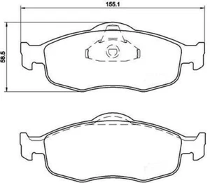 Bremsbelagsatz AV BOSCH Ref 258 = 0986460969 - Ford Cougar Mondeo Scorpio - Bild 1 von 5