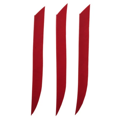 5" Traditional Kyudo Feather Archery Fletches RW Red Black White Feathers  50pcs - Image 1 of 4