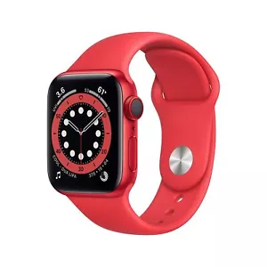 Apple Watch Series 6 GPS + LTE Cellular iWatch 40mm Red Aluminium + Sport Band - Picture 1 of 7