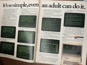 Rare 1983 Apple Personal Computer Vintage Print Advertisement Steve Jobs - Picture 1 of 1