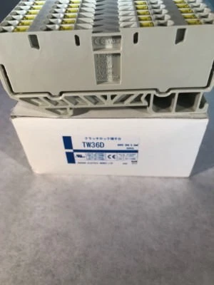 KASUGA ELECTRIC WORKS TERMINAL BLOCK TW36D SET OF 25 PCS 600V 30A 5.5MM - Image 1 of 4