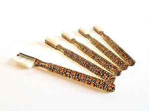 5-PACK FUN Vintage NEW Designer Toothbrush By Alan Stuart New York - Picture 1 of 1