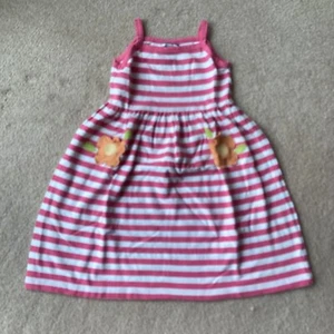 HARTSTRINGS GIRLS 6X SUNDRESS, STRIPED, STRAPS, FLOWER SHAPED POCKETS, NICE - Picture 1 of 5