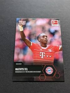2022 Topps Now Bundesliga Mathys Tel Bayern RC Rookie - Picture 1 of 2