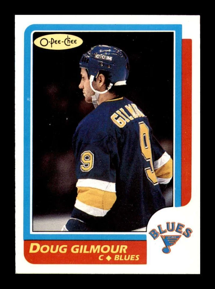 1986-87 O-Pee-Chee Doug Gilmour #93 St. Louis Blues NM Near Mint - Image 1 of 2