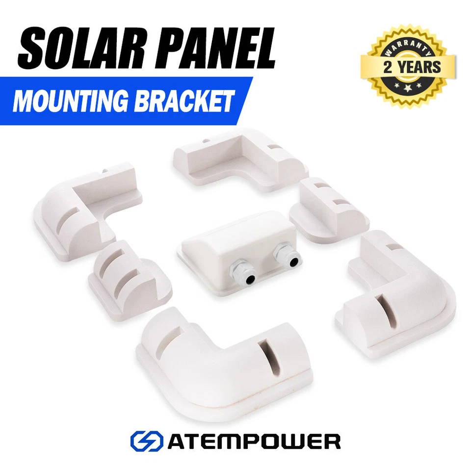 7PCS Solar Panel Corner Mounting Brackets Kit Caravan Boat Roof Vehicle RV Mount