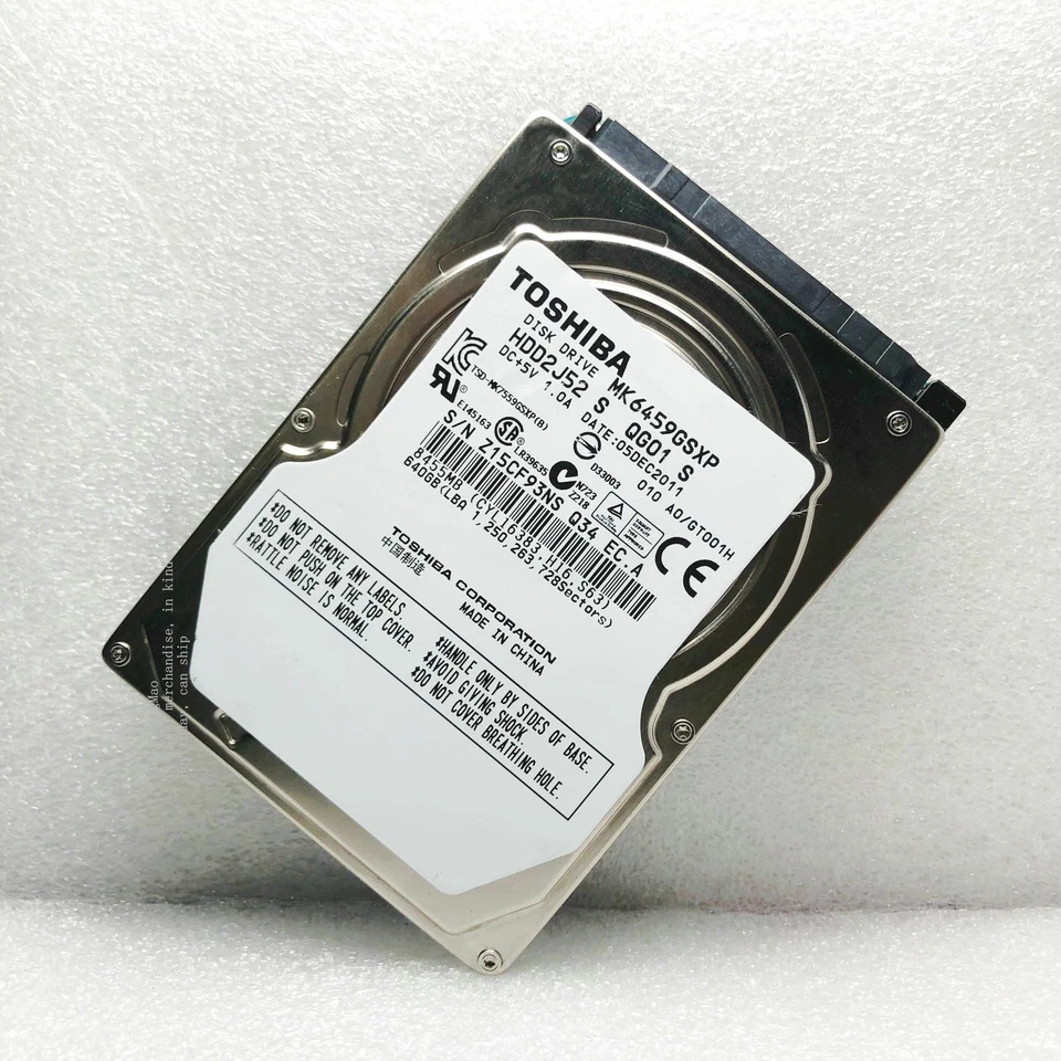 Special purpose Toshiba 640GB 5400RPM 2.5" MK6459GSXP hard drive - Image 1 of 4