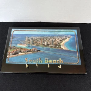 South Beach, Miami, USA Schlüsselhaken Halter, Souvenir, Strand Haus Deko - Bild 1 von 11
