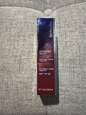 StriVectin Advanced Retinol Crema Hidratante Renovación Nocturna MINI 0,25 oz, 7 ml Nueva en Caja Foto 1 de 4