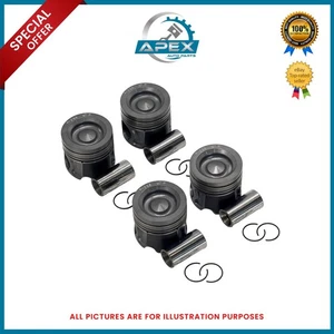 FITS TUCSON 2.0 CRDI DIESEL ENGINE D4HA PISTON SET OF 4 - Picture 1 of 4