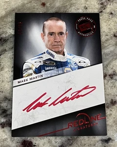 2013 MARK MARTIN PRESS PASS REDLINE SIGNATURES AUTOGRAPH 12/75 - Picture 1 of 2
