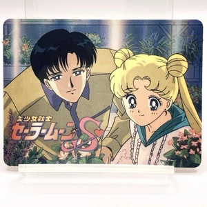 Tarjeta de oblea vintage Sailor Moon S años 90 Morinaga Usagi Mamoru Japón anime envío gratuito - Imagen 1 de 10
