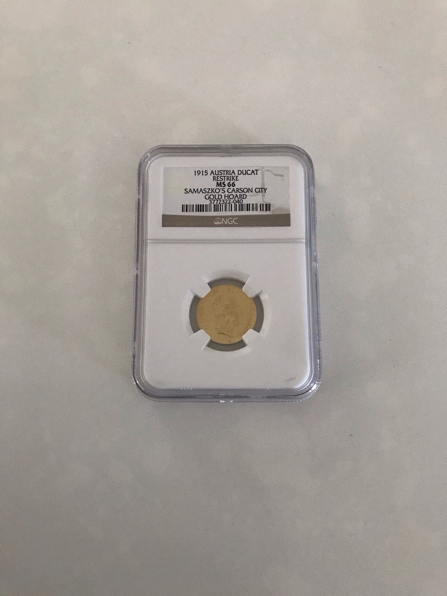 コレクション 1915 Austria Ducat MS68 NGC Austria Ducat Gold Coin 1915 Restrike MS 67 NGC Graded Mint