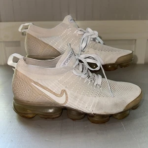 Nike Air VaporMax Flyknit Uomo Taglia 10 Bianco Crema - Foto 1 di 8