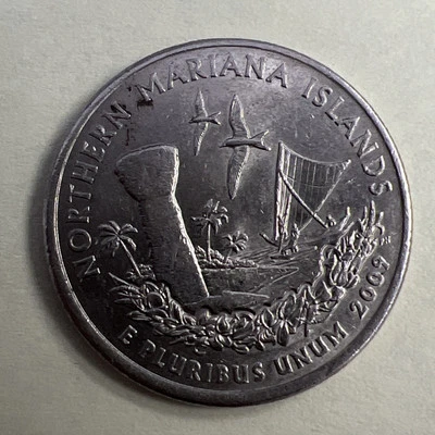 2009 P NORTHERN MARIANA ISLANDS U.S. CIRCULATED Thin Rim - Image 1 of 4