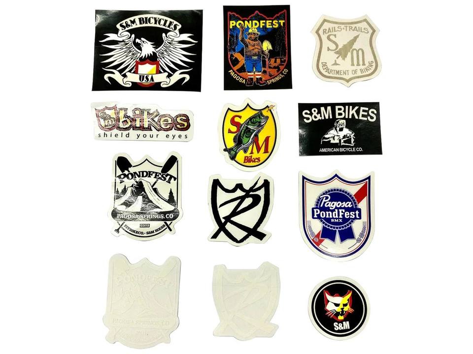 S&M BMX 12 piece Sticker Summer Set Assorted 12 piece - image 1 of 1