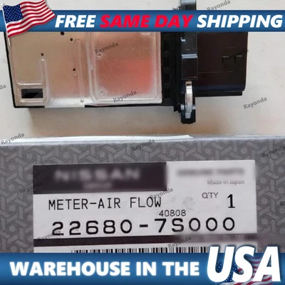 Unidad de medidor de admisión de aire MAF sensor de flujo de aire másico OEM 22680-7S000 genuino Nissan Foto 1 de 4