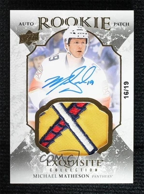 2016 The Cup Exquisite Collection Rookie /19 Michael Matheson RPA Patch Auto RC - Image 1 of 2
