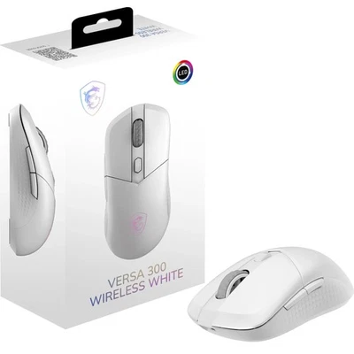 MSI VERSA 300 WIRELESS WHITE Gaming Mouse - 8000 DPI Optical Sensor, 1000 Hz pol - Image 1 of 4